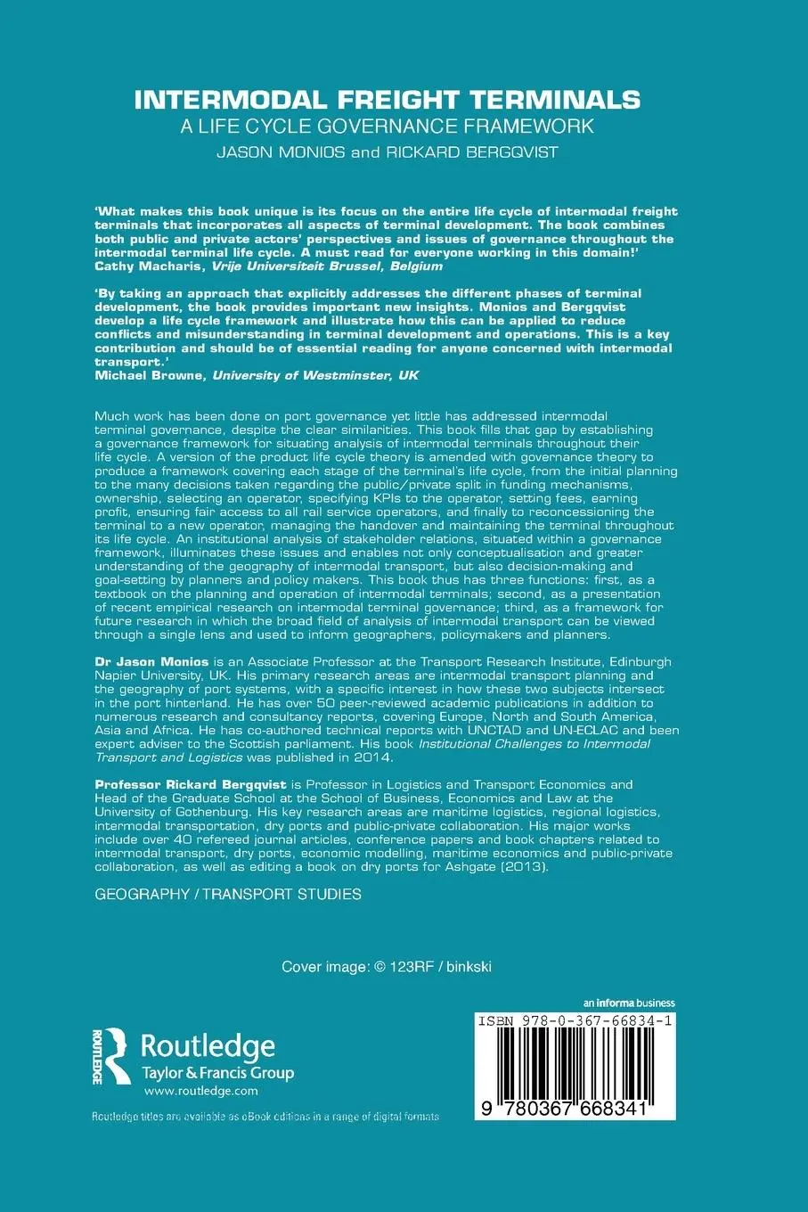 Rückseite: 9780367668341 | Intermodal Freight Terminals | A Life Cycle Governance Framework