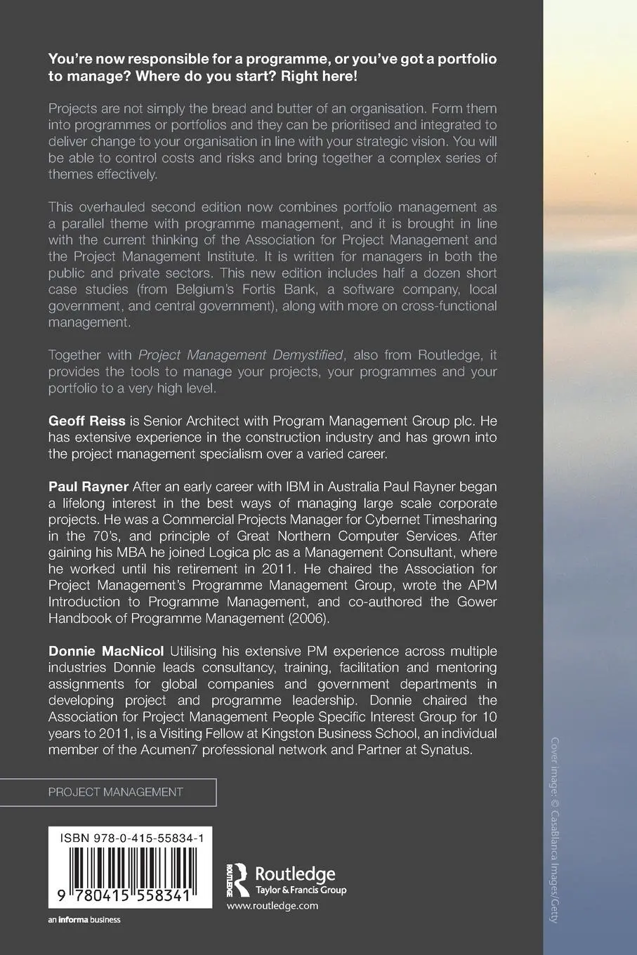 Rückseite: 9780415558341 | Portfolio and Programme Management Demystified | Geoff Reiss (u. a.)