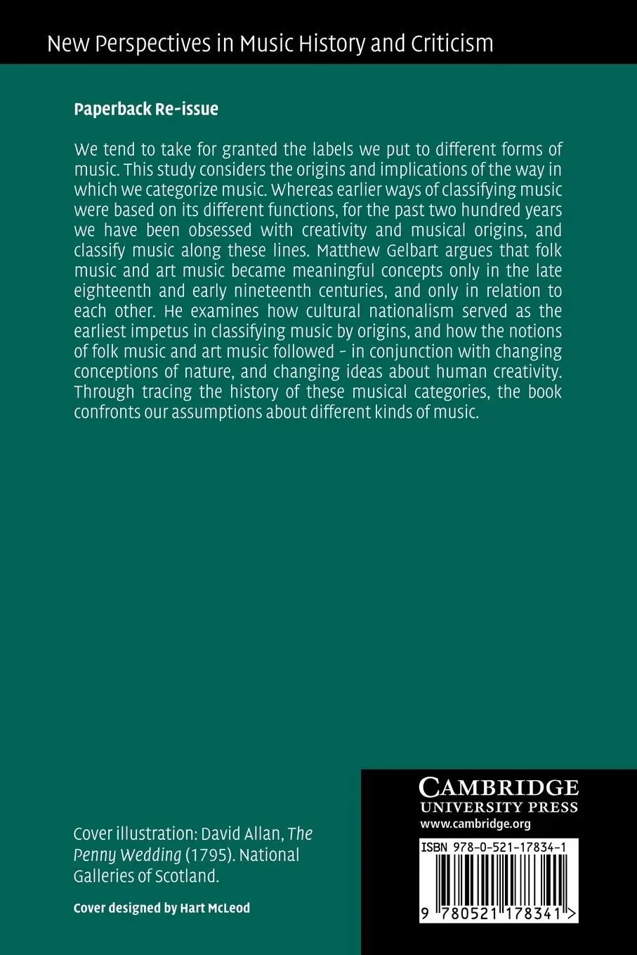 Rückseite: 9780521178341 | The Invention of 'Folk Music' and 'Art Music' | Gelbart (u. a.) | Buch