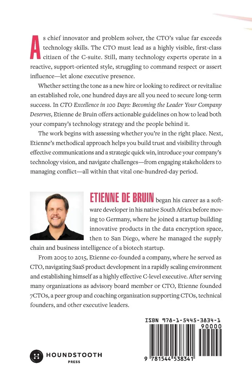 Rückseite: 9781544538341 | CTO Excellence in 100 Days | Becoming the Leader Your Company Deserves