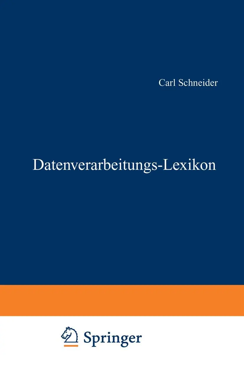 Cover: 9783409318341 | Datenverarbeitungs-Lexikon | Schneider Carl | Taschenbuch | 388 S.