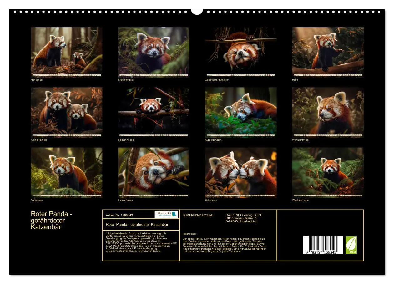Bild: 9783457528341 | Roter Panda - gefährdeter Katzenbär (hochwertiger Premium...