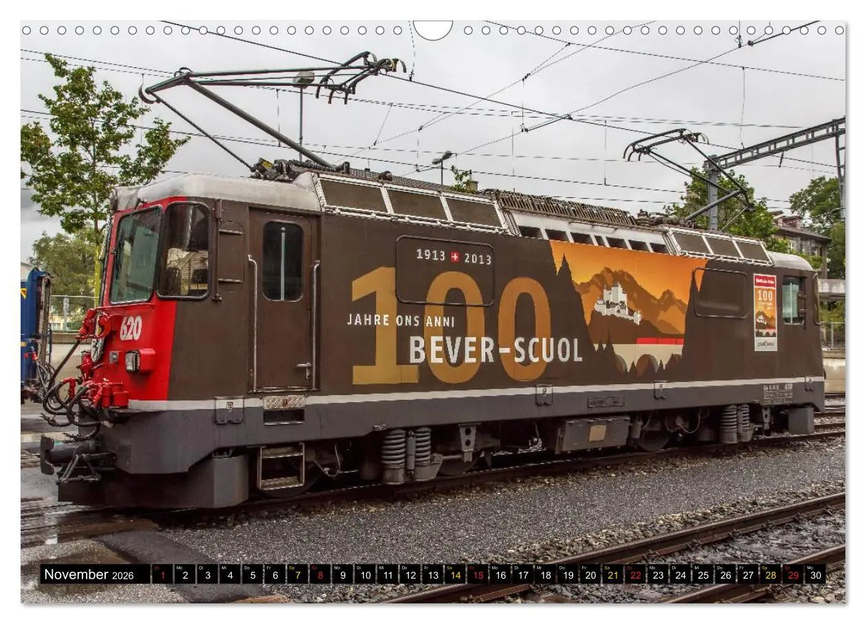 Bild: 9783516238341 | Rhätische Bahn 2026 (Wandkalender 2026 DIN A3 quer), CALVENDO...