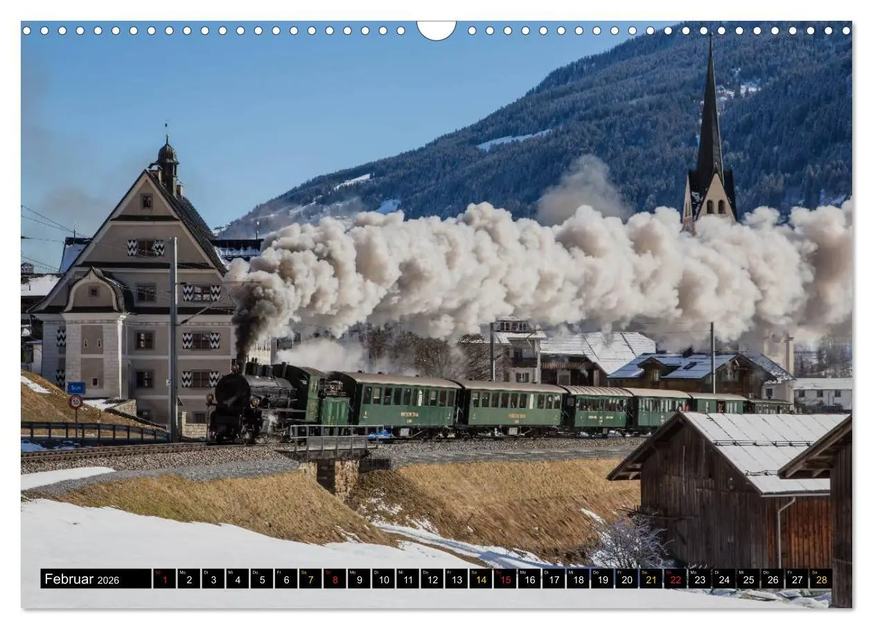 Bild: 9783516238341 | Rhätische Bahn 2026 (Wandkalender 2026 DIN A3 quer), CALVENDO...