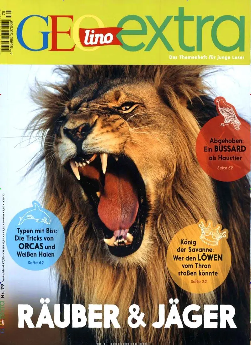 Cover: 9783652008341 | GEOlino extra 79/2019 - Räuber &amp; Jäger | Rosa Wetscher | Taschenbuch
