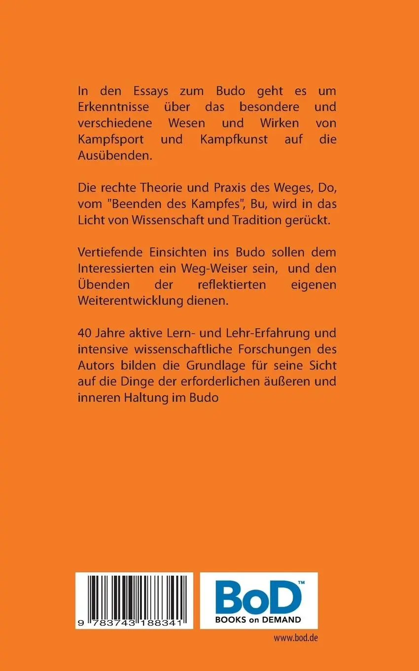 Rückseite: 9783743188341 | Essays zum Budo | Jörg-Michael Wolters | Taschenbuch | 260 S. | 2017