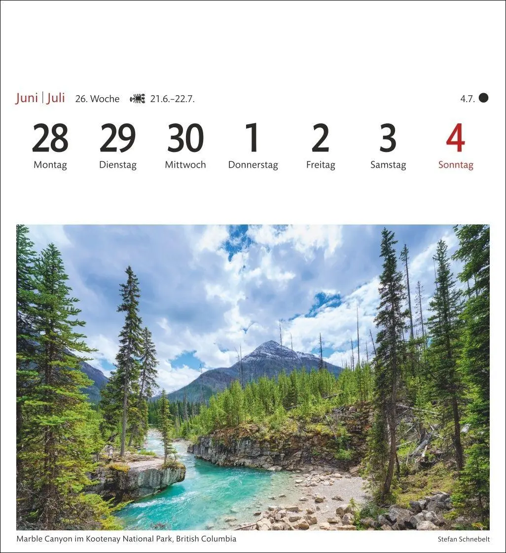 Bild: 9783840038341 | Kanada Sehnsuchtskalender 2027 - Wochenkalender mit 53 Postkarten