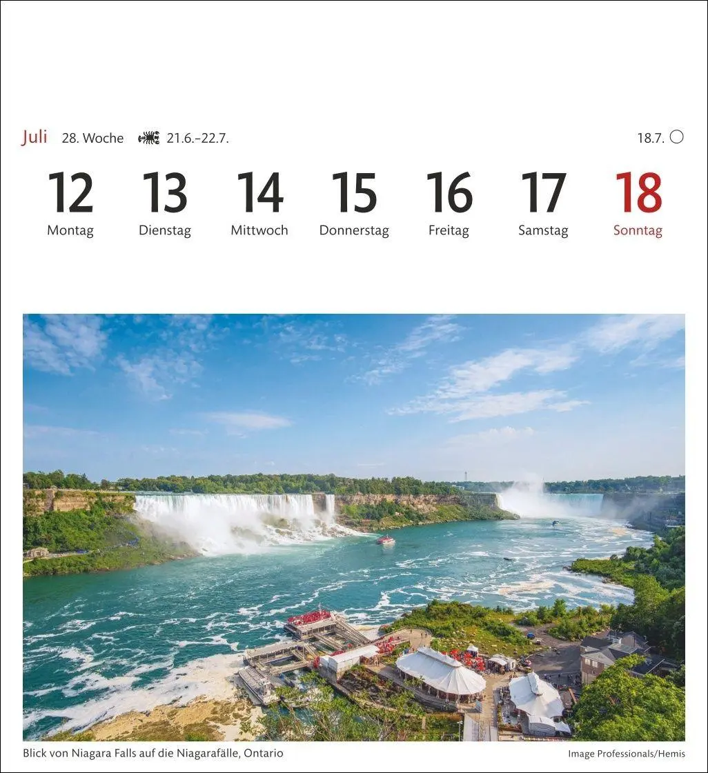 Bild: 9783840038341 | Kanada Sehnsuchtskalender 2027 - Wochenkalender mit 53 Postkarten