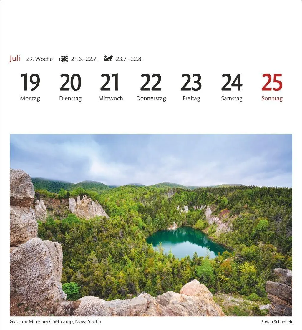 Bild: 9783840038341 | Kanada Sehnsuchtskalender 2027 - Wochenkalender mit 53 Postkarten