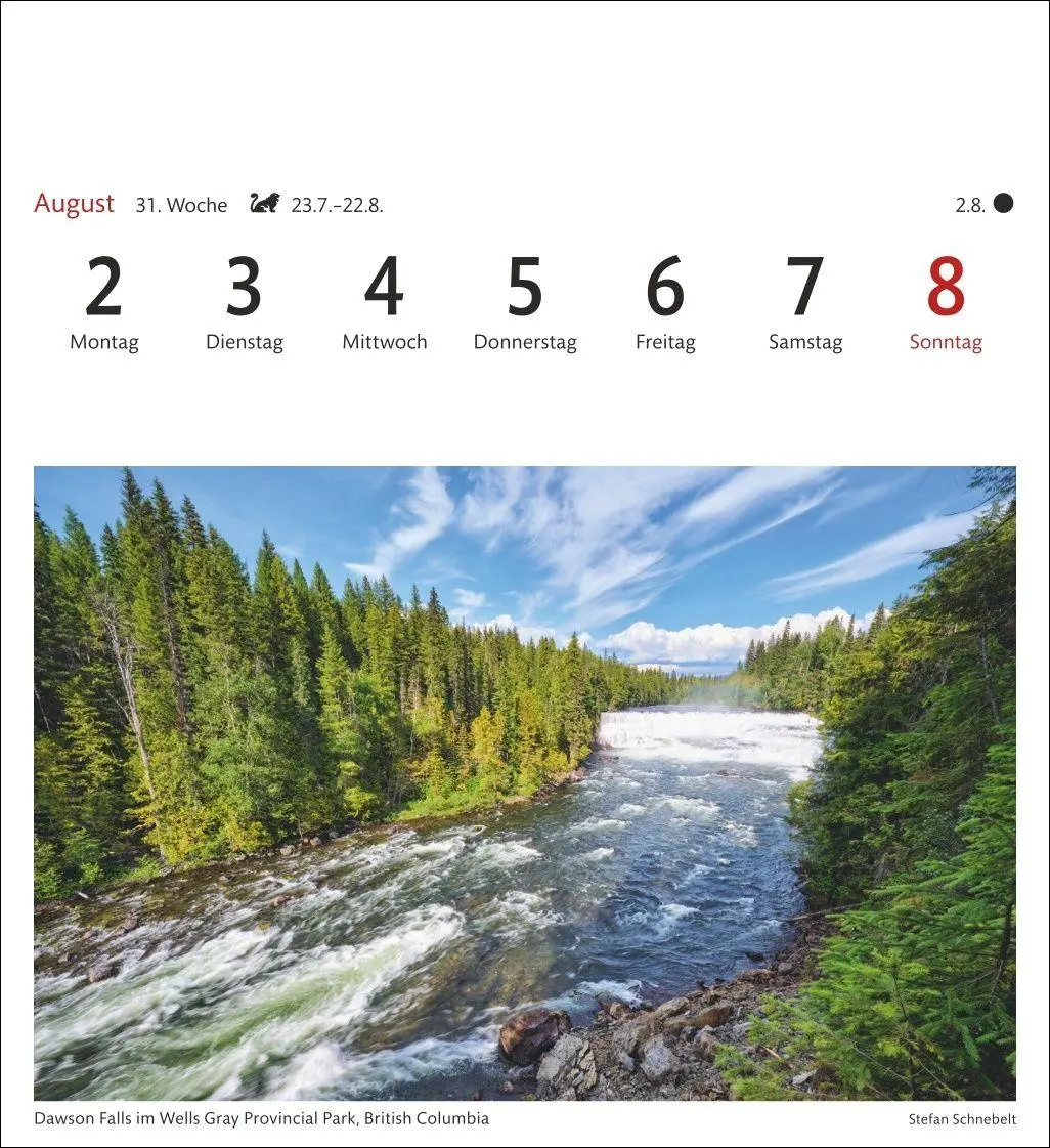 Bild: 9783840038341 | Kanada Sehnsuchtskalender 2027 - Wochenkalender mit 53 Postkarten