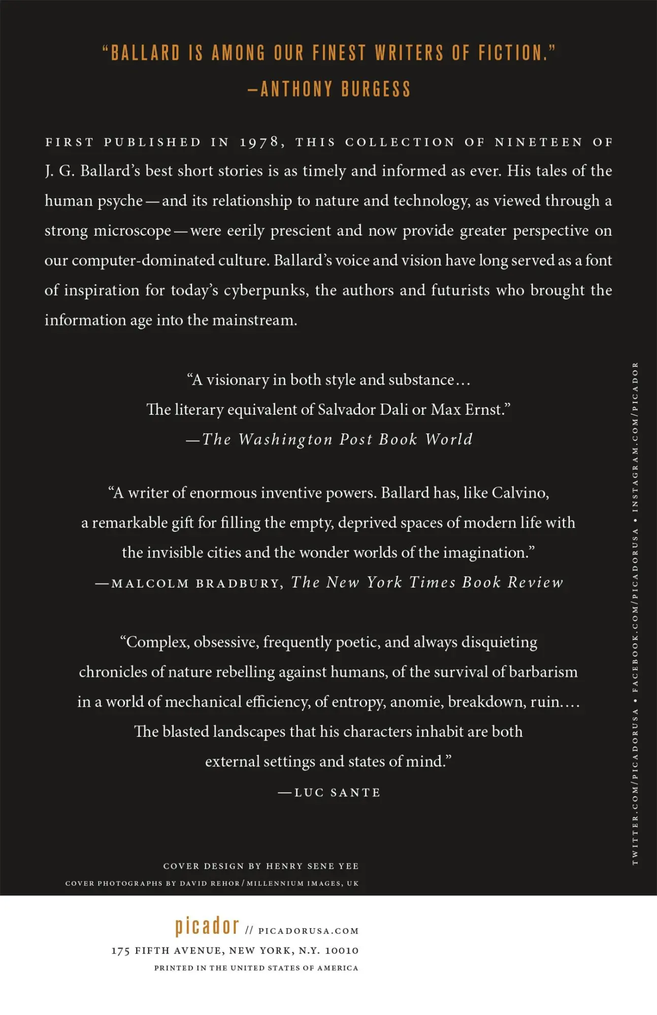 Rückseite: 9780312278441 | The Best Short Stories of J. G. Ballard | J. G. Ballard | Taschenbuch