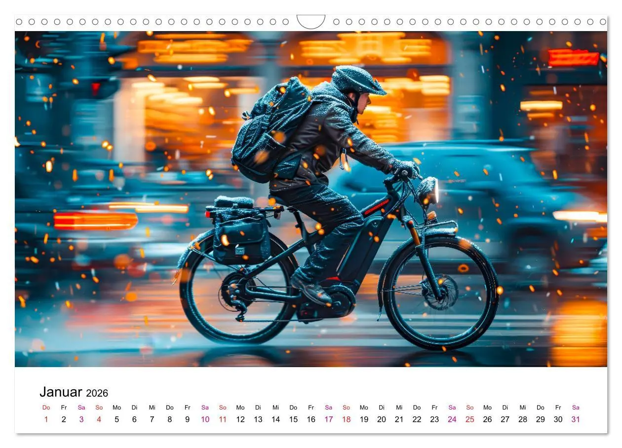 Bild: 9783457378441 | E-Bike einfach cool (Wandkalender 2026 DIN A3 quer), CALVENDO...