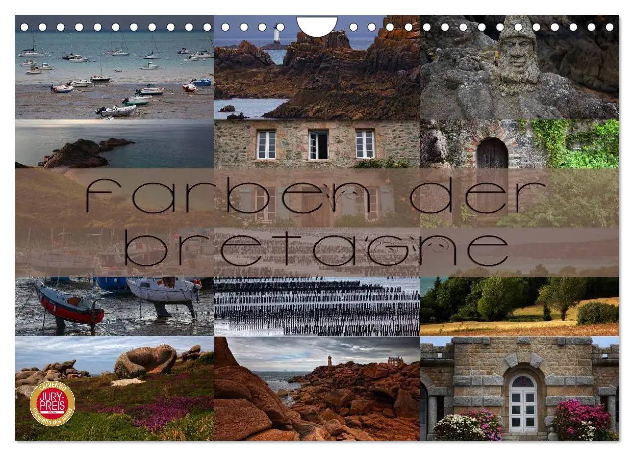 Cover: 9783516158441 | Farben der Bretagne (Wandkalender 2026 DIN A4 quer), CALVENDO...