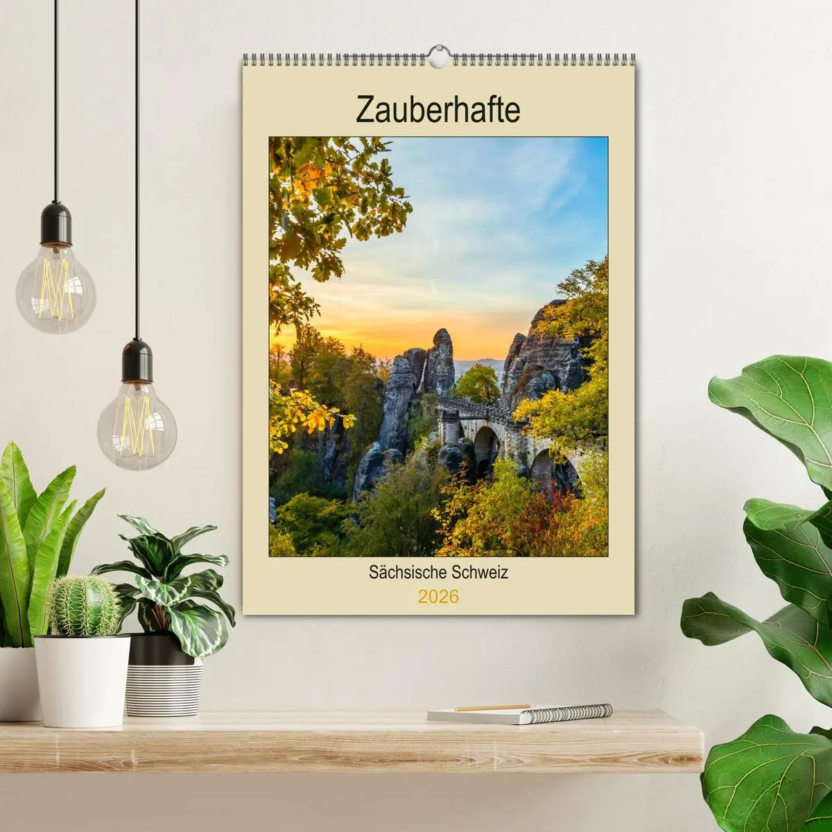 Bild: 9783516398441 | Zauberhafte Sächsische Schweiz (Wandkalender 2026 DIN A2 hoch),...