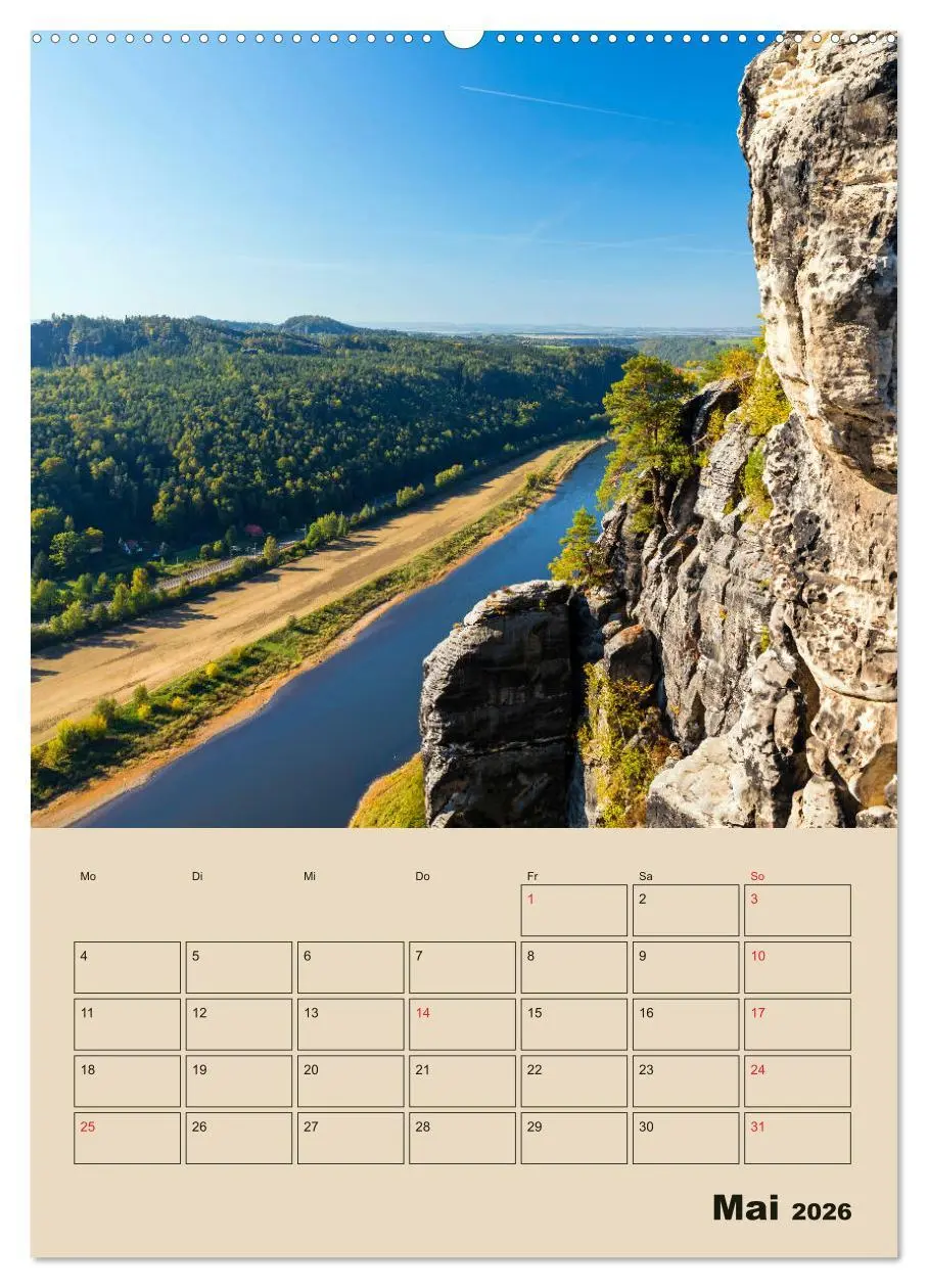 Bild: 9783516398441 | Zauberhafte Sächsische Schweiz (Wandkalender 2026 DIN A2 hoch),...