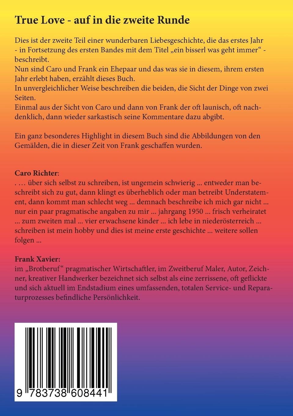 Rückseite: 9783738608441 | True Love | auf in die zweite Runde | Caro Richter (u. a.) | Buch