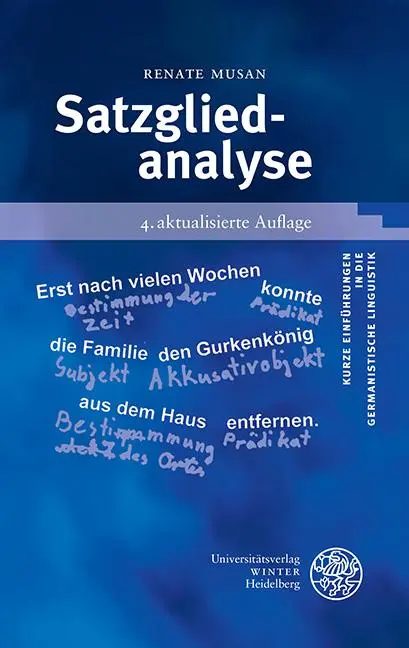 Cover: 9783825348441 | Satzgliedanalyse | Renate Musan | Taschenbuch | VIII | Deutsch | 2021