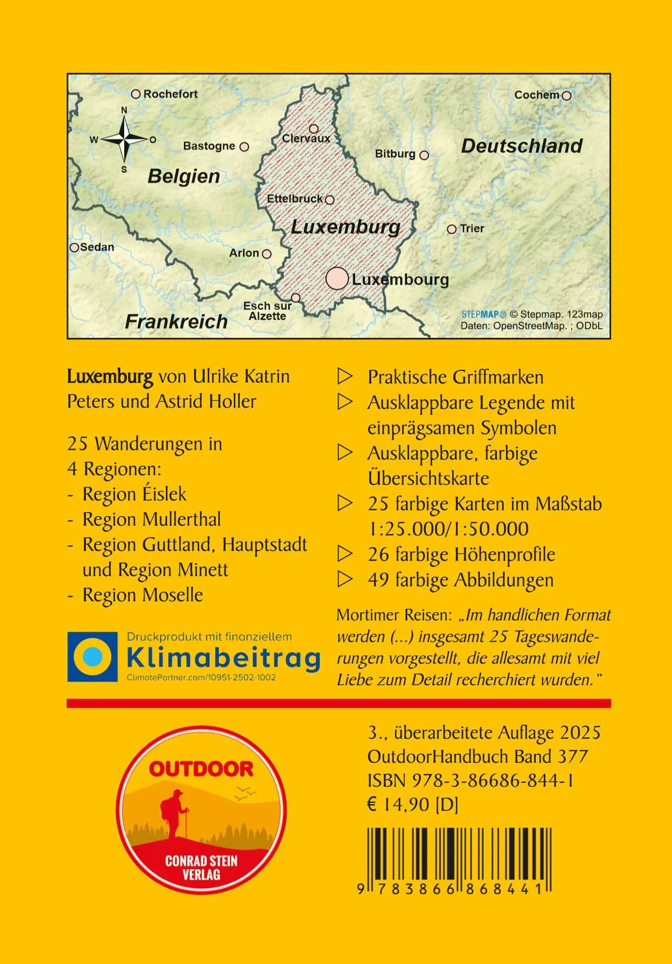 Rückseite: 9783866868441 | Luxemburg 25 Touren zu den schönsten Zielen im Großherzogtum | Buch