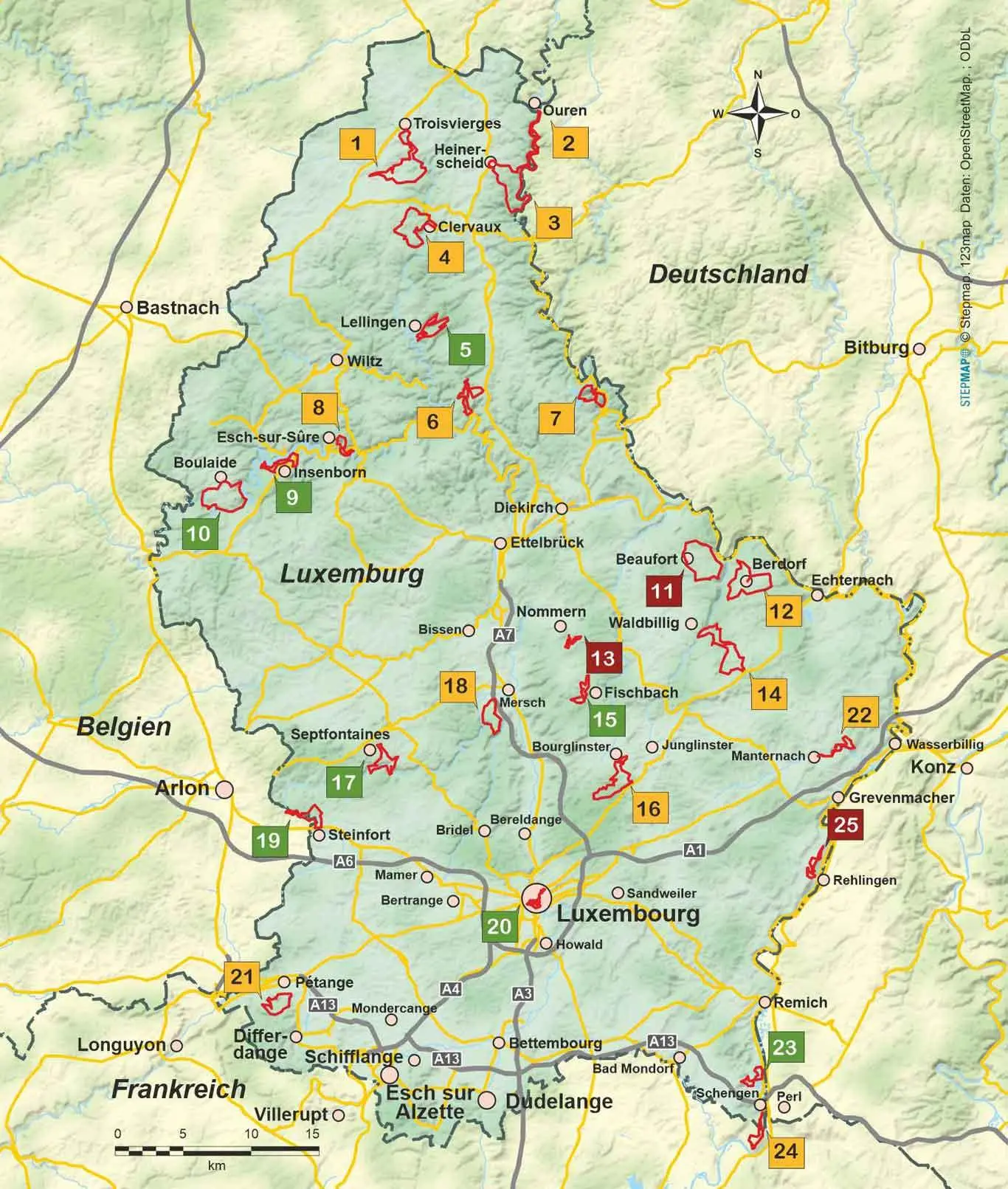 Bild: 9783866868441 | Luxemburg 25 Touren zu den schönsten Zielen im Großherzogtum | Buch
