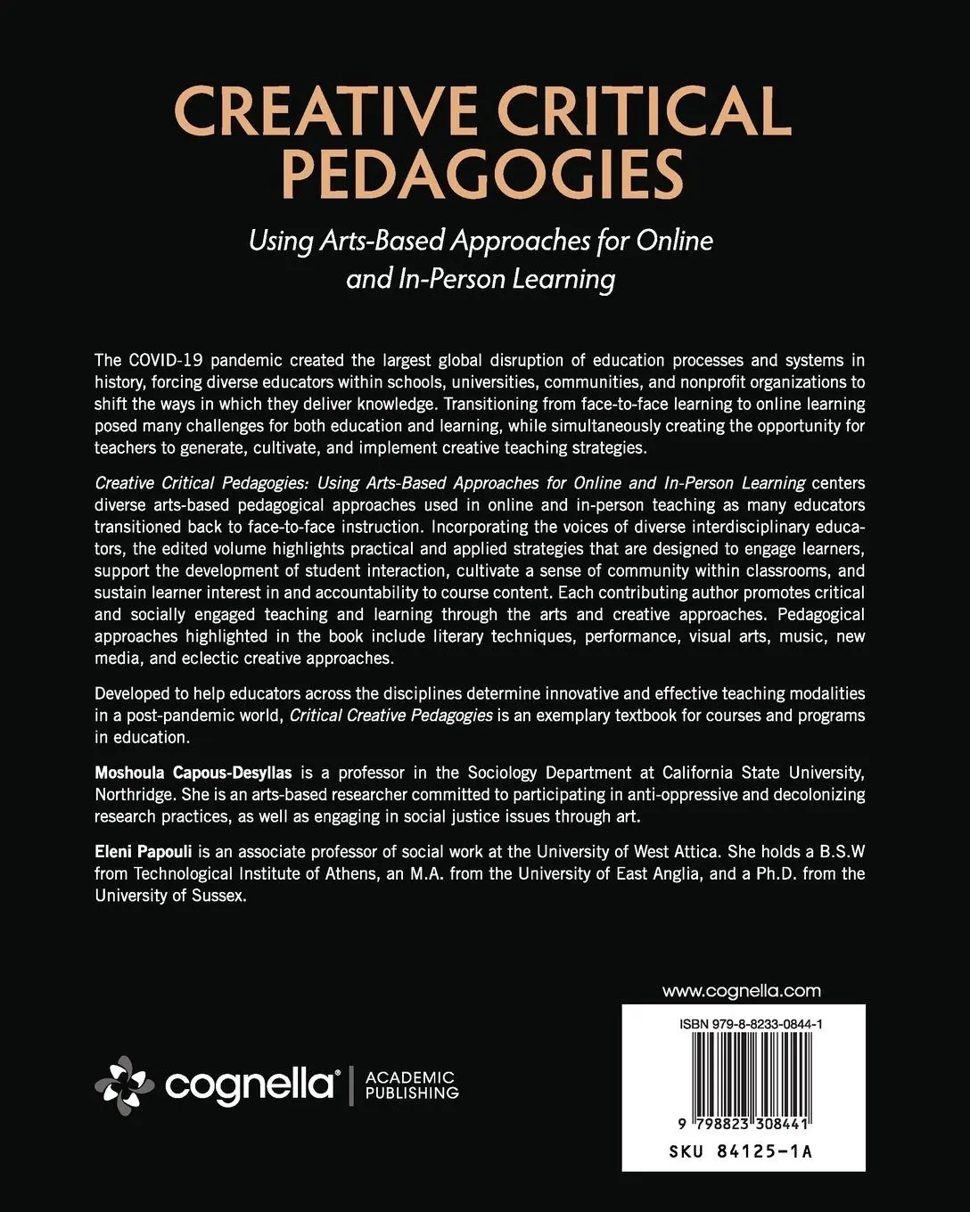 Rückseite: 9798823308441 | Creative Critical Pedagogies | Moshoula Capous-Desyllas (u. a.) | Buch