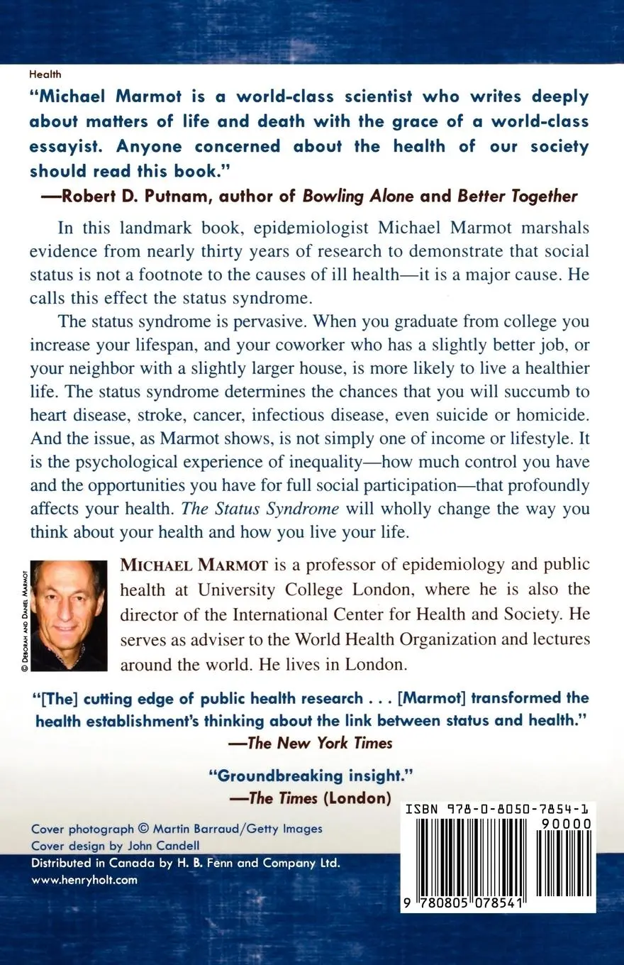 Rückseite: 9780805078541 | The Status Syndrome | Michael Marmot (u. a.) | Taschenbuch | Englisch