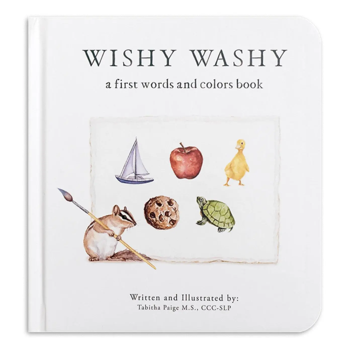 Cover: 9781950968541 | Wishy Washy | A Board Book of First Words and Colors for Growing Minds