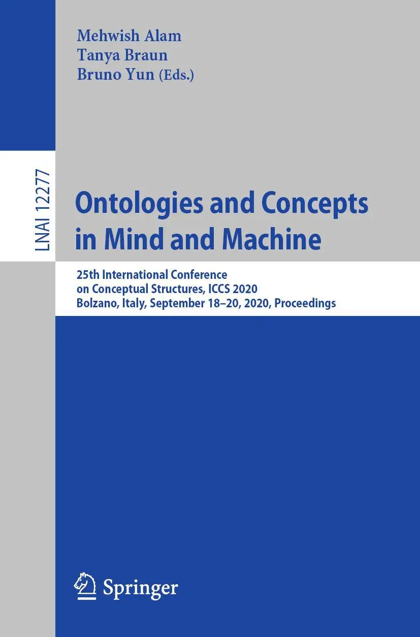Cover: 9783030578541 | Ontologies and Concepts in Mind and Machine | Mehwish Alam (u. a.)