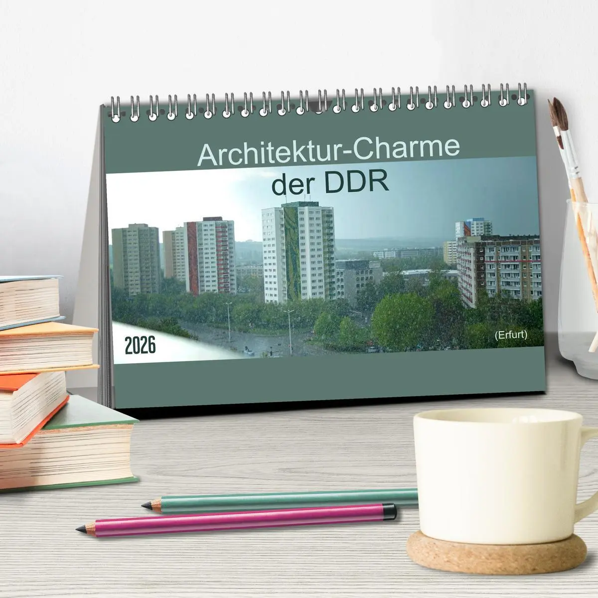 Bild: 9783516218541 | Architektur-Charme der DDR (Erfurt) (Tischkalender 2026 DIN A5...