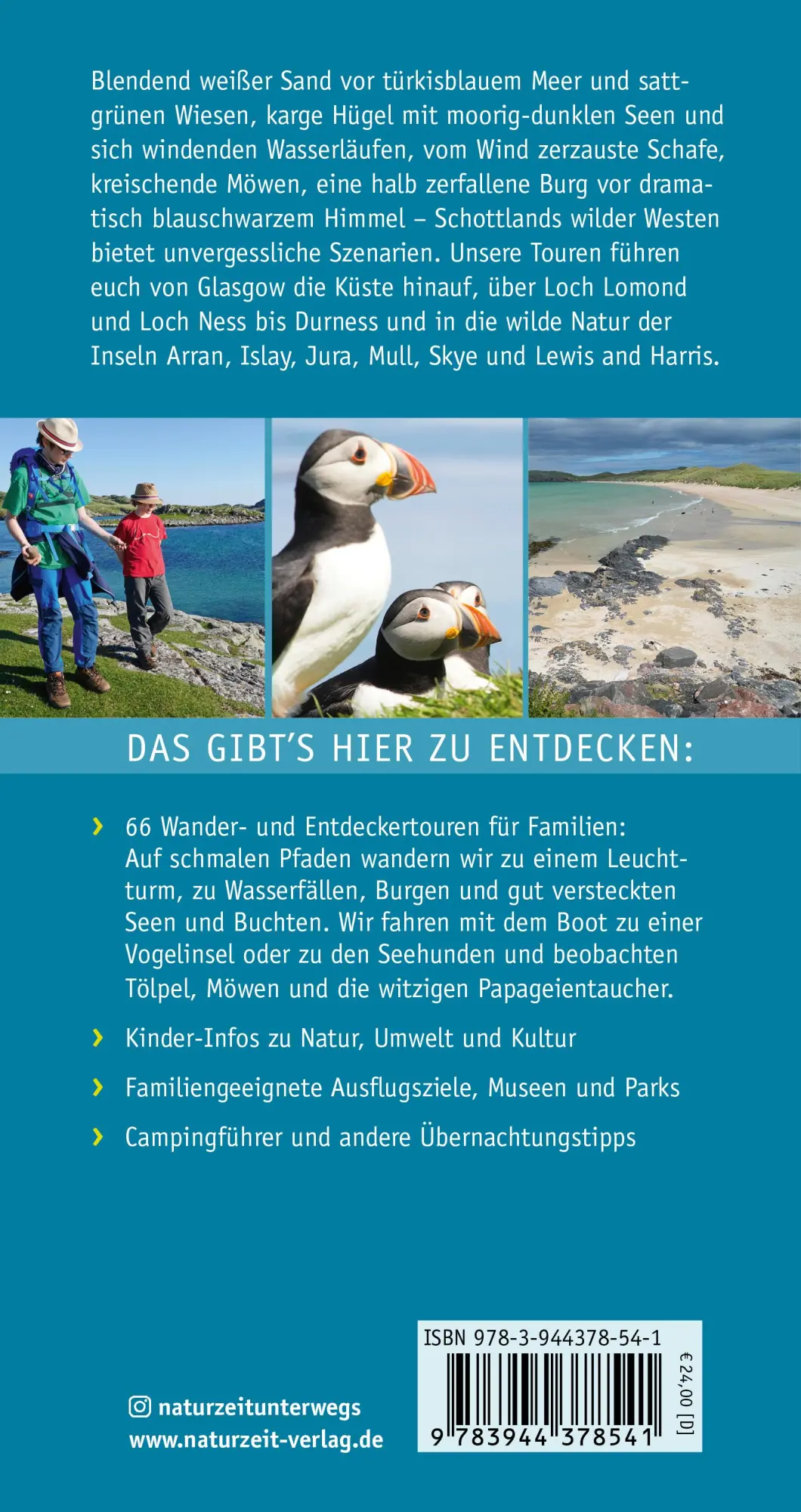 Rückseite: 9783944378541 | Naturzeit mit Kindern: Schottland | Lena Marie Hahn (u. a.) | Buch