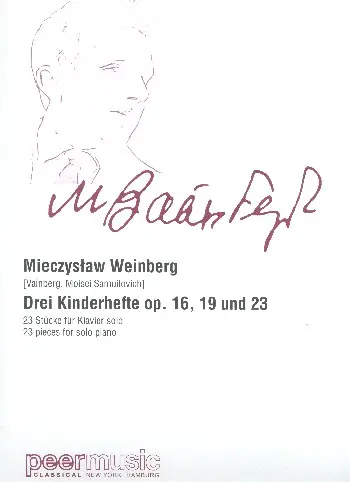 Cover: 9790500118541 | 3 Kinderhefte op.16, op.19 und op.23 | Klavier | Mieczyslaw Weinberg