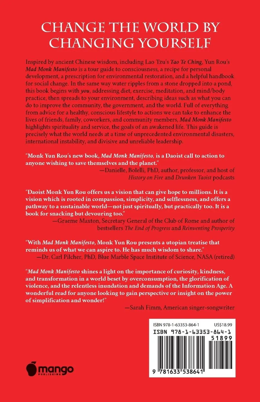 Rückseite: 9781633538641 | The Mad Monk Manifesto | Yun Rou | Taschenbuch | Englisch | 2018