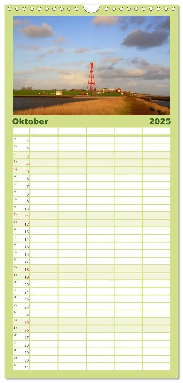 Bild: 9783457118641 | Familienplaner 2025 - Butjadingen Impressionen zwischen Jade und...