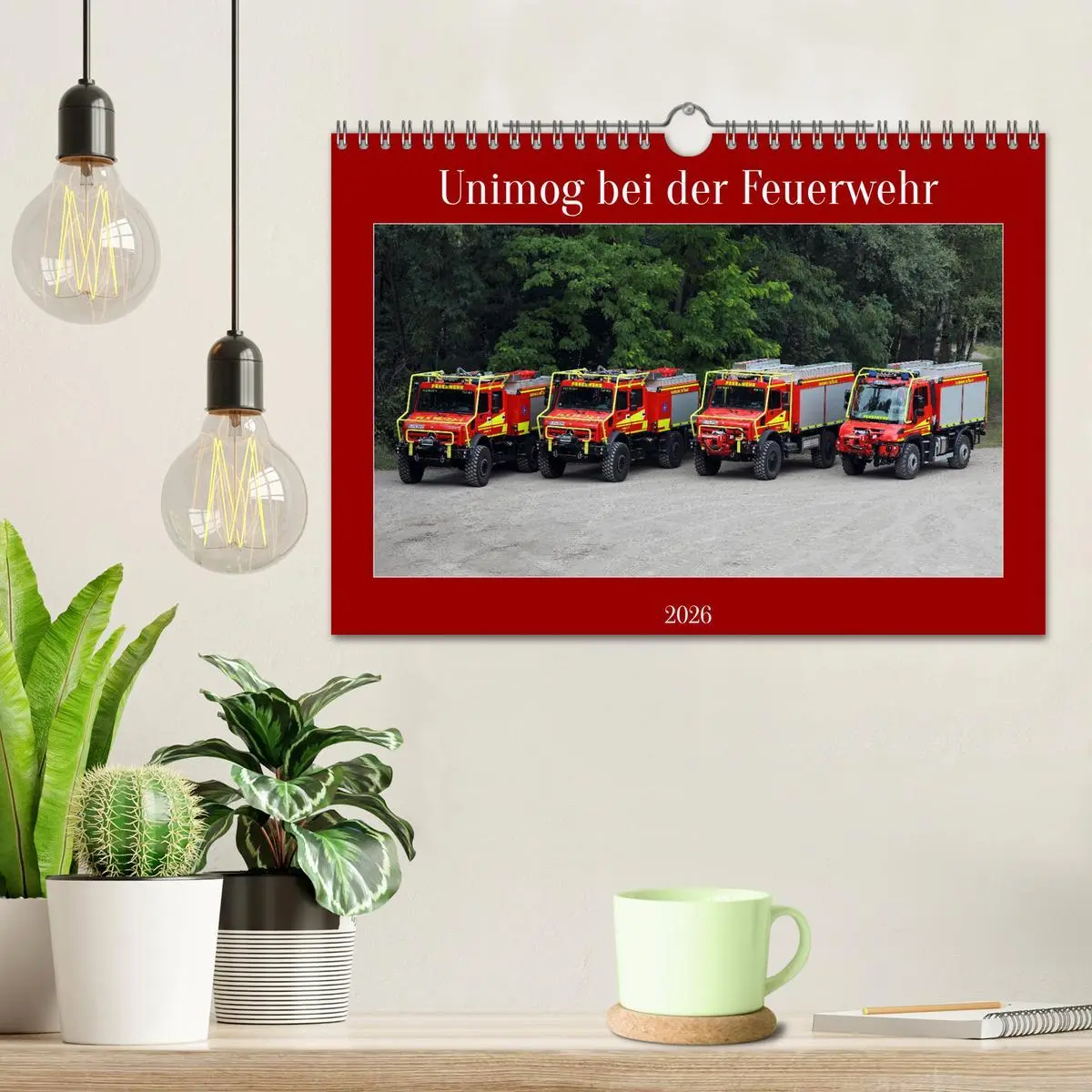 Bild: 9783457358641 | Unimog bei der Feuerwehr (Wandkalender 2026 DIN A4 quer), CALVENDO...
