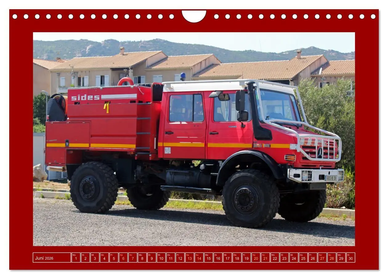 Bild: 9783457358641 | Unimog bei der Feuerwehr (Wandkalender 2026 DIN A4 quer), CALVENDO...