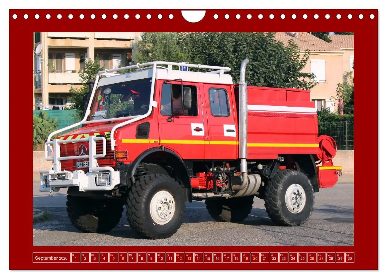 Bild: 9783457358641 | Unimog bei der Feuerwehr (Wandkalender 2026 DIN A4 quer), CALVENDO...