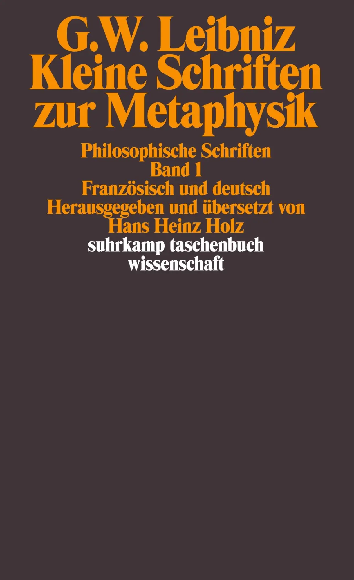 Cover: 9783518288641 | Philosophische Schriften. | Gottfried Wilhelm Leibniz | Taschenbuch
