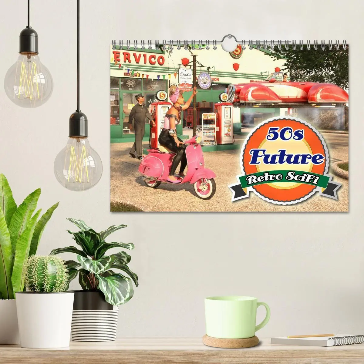 Bild: 9783569228641 | 50s Future - Retro SciFi (Wandkalender 2027 DIN A4 quer), CALVENDO...