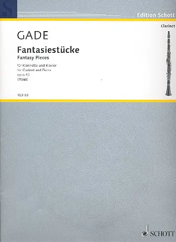 Cover: 9790001148641 | Fantasiestücke | op 43 - Für Klarinette und Klavier | Niels W Gade