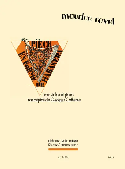 Cover: 9790046248641 | Pièce en forme de Habanera pour violon et piano | Maurice Ravel | Buch