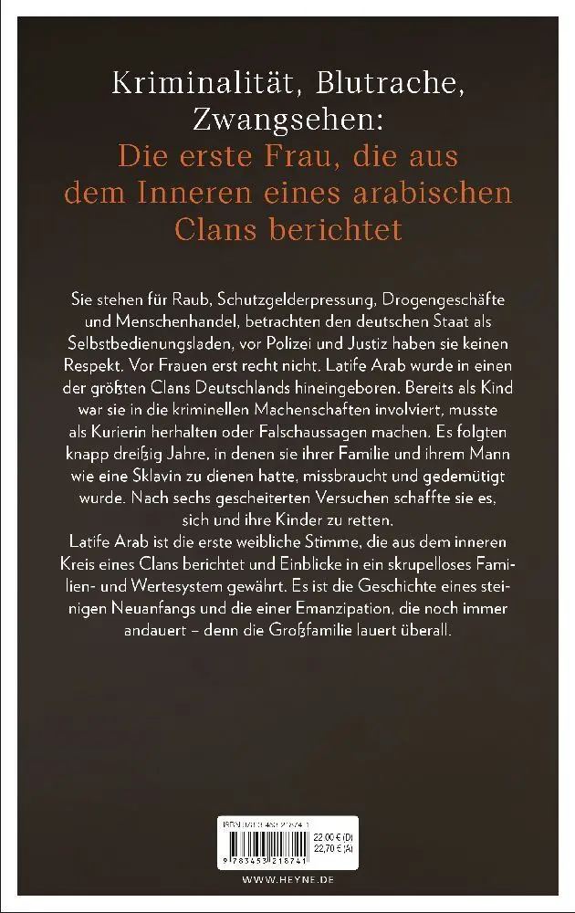 Bild: 9783453218741 | Ein Leben zählt nichts - als Frau im arabischen Clan | Latife Arab