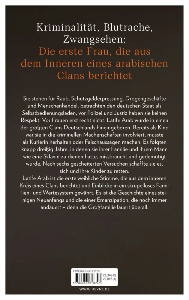 Bild: 9783453218741 | Ein Leben zählt nichts - als Frau im arabischen Clan | Latife Arab