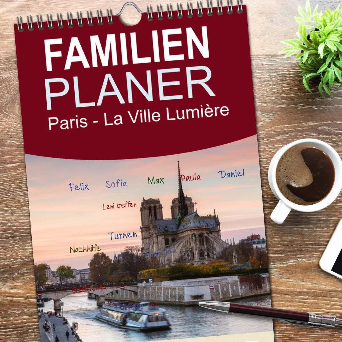 Bild: 9783516508741 | Familienplaner 2026 - Paris - La Ville Lumière mit 5 Spalten...
