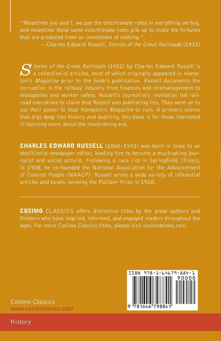 Rückseite: 9781646798841 | Stories of the Great Railroads | Charles Edward Russell | Taschenbuch