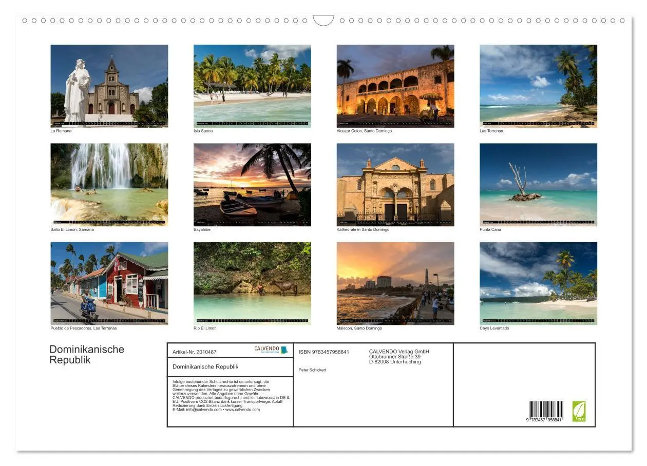 Bild: 9783457958841 | Dominikanische Republik (Wandkalender 2026 DIN A2 quer), CALVENDO...