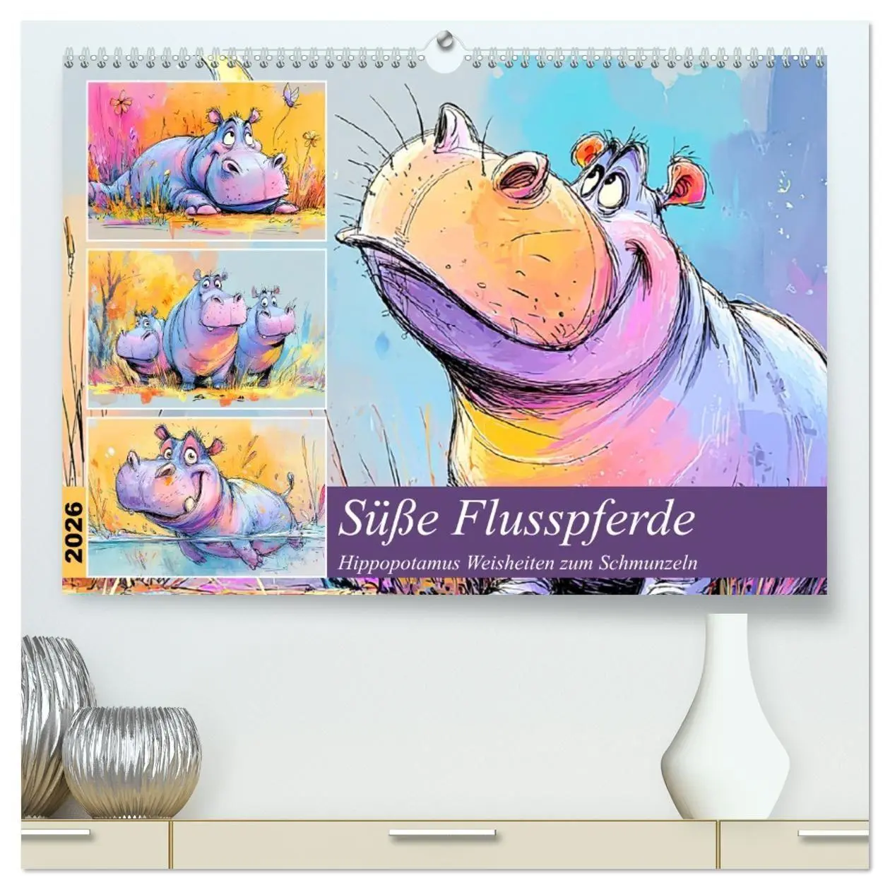 Cover: 9783516738841 | Süße Flusspferde. Hippopotamus Weisheiten zum Schmunzeln...