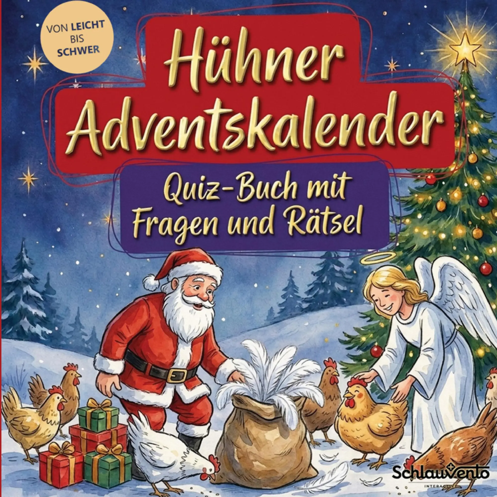 Cover: 9783693198841 | Hühner-Adventskalender: Quiz-Buch mit Fragen und Rätsel | Interactive