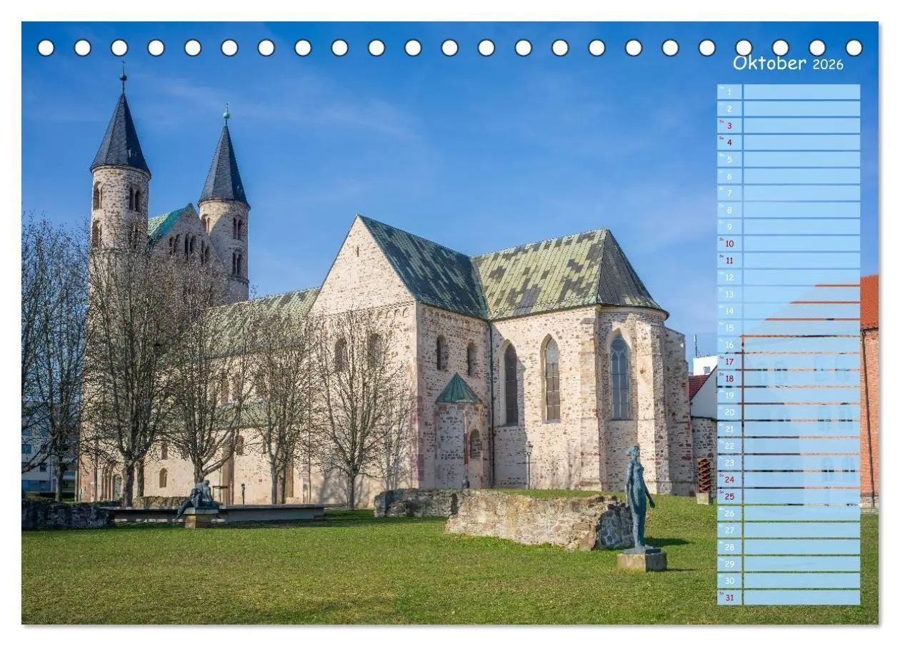 Bild: 9783516728941 | Magdeburg an der Elbe - Der Planer (Tischkalender 2026 DIN A5...