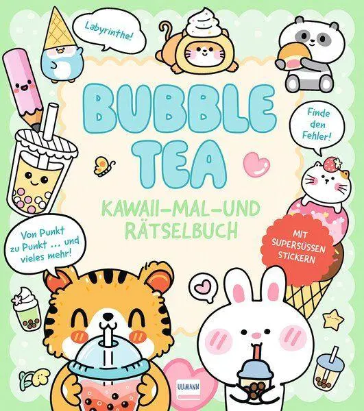 Cover: 9783741528941 | Bubble Tea Kawaii - Mal-und Rätselbuch | Bruce Em | Taschenbuch | 2026