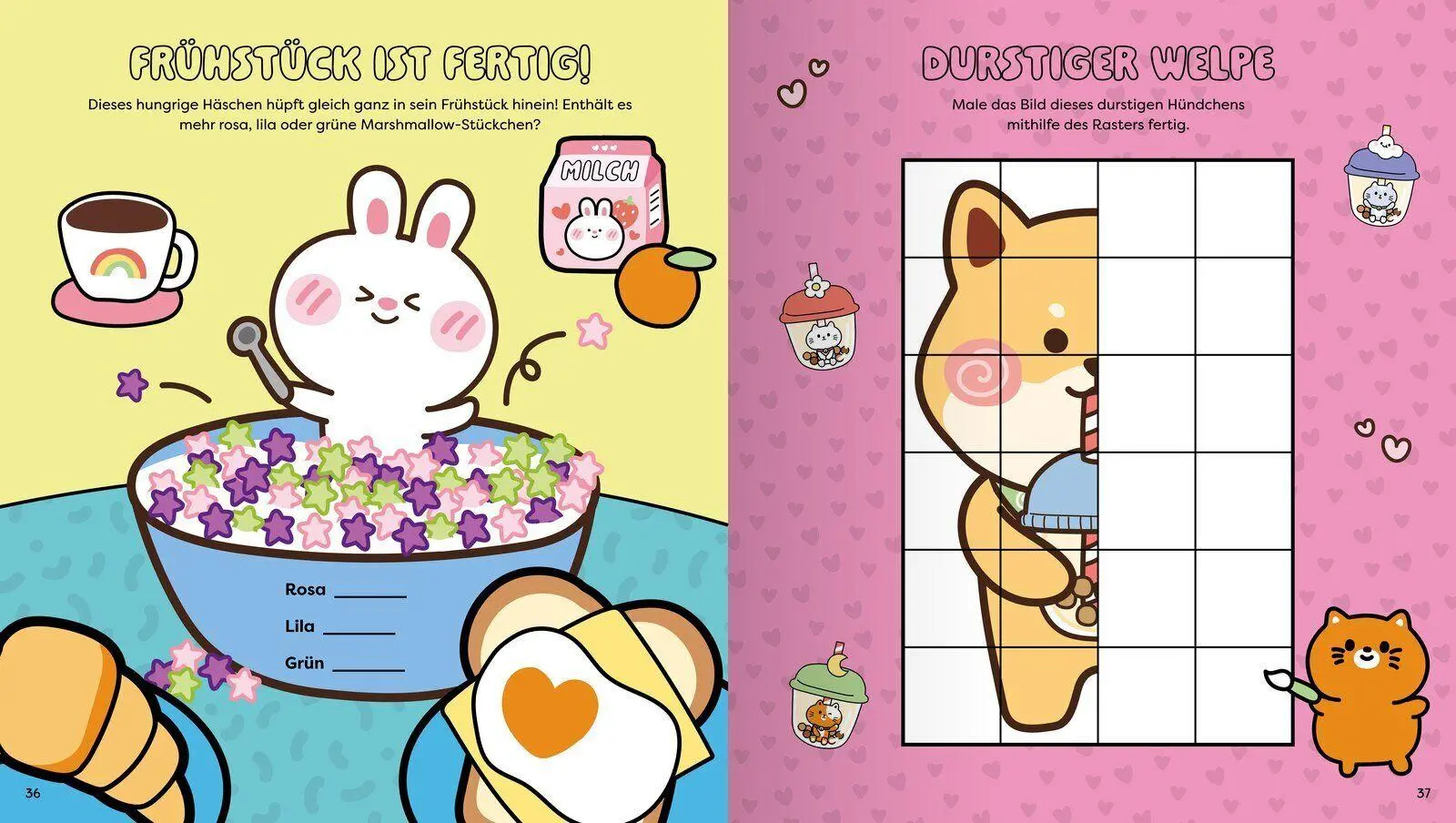 Bild: 9783741528941 | Bubble Tea Kawaii - Mal-und Rätselbuch | Bruce Em | Taschenbuch | 2026