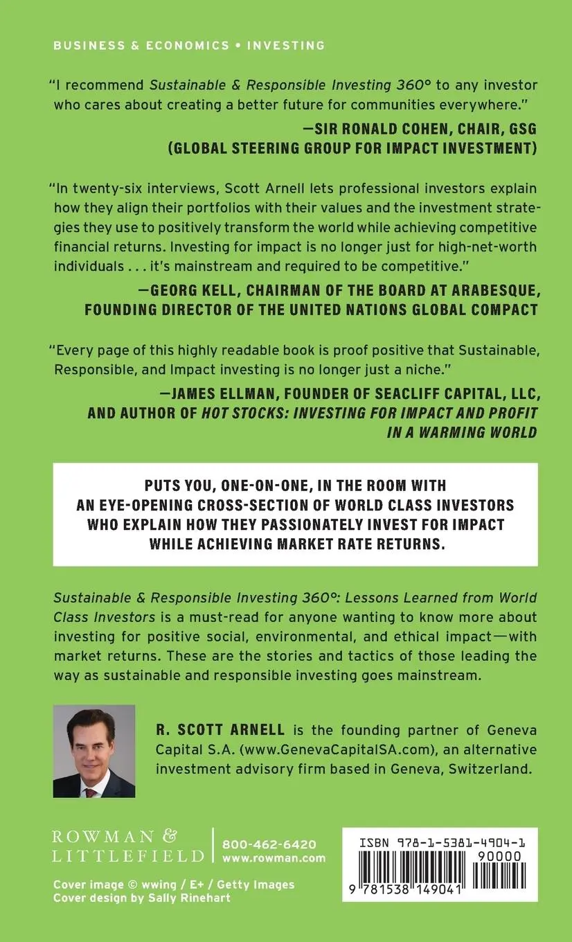 Rückseite: 9781538149041 | Sustainable &amp; Responsible Investing 360° | R. Scott Arnell | Buch